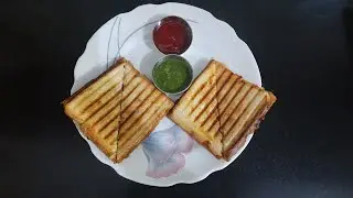 कैफ़े वाली ग्रिल सैंडविच की रेसिपी |5 Min -Crunchy Onion Tomato Grill Sandwitch Secret Recipe