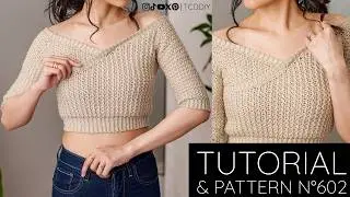 How to Crochet a Dreamy Cropped Wrap Top | Pattern & Tutorial DIY