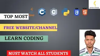 TOP MOST FREE WEBSITE/CHANNEL LEARN FOR CODING | WEB | ANDROID | IN HINDI 😱  #Geniuscollege #Coding
