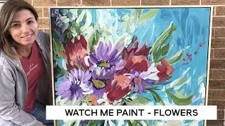 Painting Flowers with Australian artist Amber Gittins. Available paintings at www.ambergittins.com