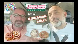 Krispy Kreme NEW Cinnamon Rolls Review!
