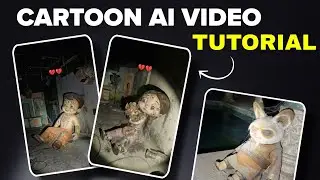 Old Cartoon flashlight Ai Video editing | Trending Cartoon Ai Video Editing | Horror torch ai video 
