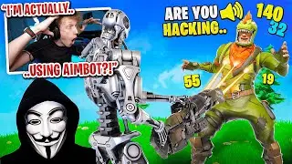 I pretended to be an AIMBOT HACKER in duos fill in Fortnite... (it worked)