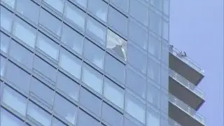 Glass falls from Four Seasons Hotel -- again