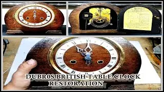 VINTAGE ANTIQUE ENFIELD MANTLE CLOCK |DUBROS ALL BRITISH CLOCK |RESTORATION  @THEKEPLERSTORE