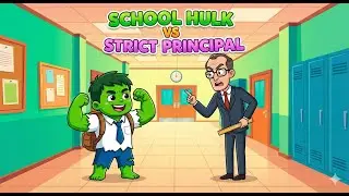 School Hulk vs Strict Principal 💪📚 | Funny School Story
