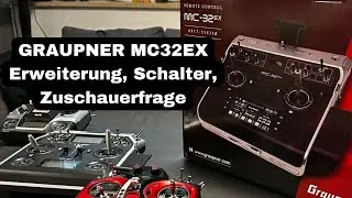 NEUE GRAUPNER MC-32ex I DER Sender? ✅ Erweiterungen, Schalter, 4D Knüppel, Zuschauerfrage ‼️