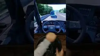 Truck hits the bus