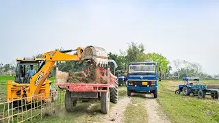 Jcb 3DX 4&times;4 Full Loading Truck And Tractors | Tractor video | Jcb Video | Jcb Tractor Truck | gadi