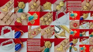 रोज़ पहनने वाला सोने के फ़ैंसी मंगलसूत्र लाकेट पायल ईयररिंग्स झुमका का न्यू डिज़ाइन!! #jewellery 