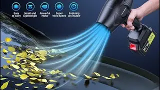 YUQUESEN Electric Cordless Leaf Blower 300000RPM Handheld Leaf Blower 2 X 4.0Ah Batteries