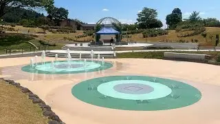 【噴水】東沢バラ公園　親水設備 設計・施工工事（山形県）