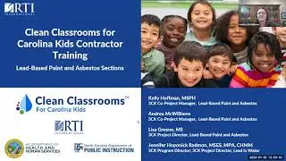 Contractor Training for Lead-Based Paint and Asbestos Sections - Clean Classrooms for Carolina Kids