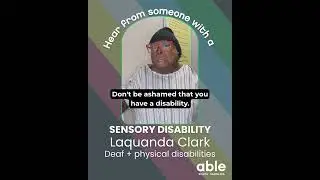 Disability of the day:  Sensory -  #disabilityacceptance #disabilitypridemonth