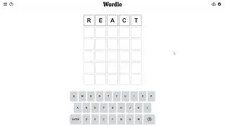 Try and REACT to today's Wordle #wordle