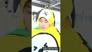 Baby mochi feeling very cold and looks so cute while wearing chimchim bathrobe🐥🐥/#jimin/#babymochi