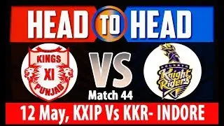 Kings XI PUNJAB Vs Kolkata Knight Riders Head To Head IPL 2018 Match 44 | Stats & Analytics