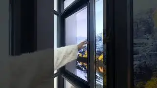 95 double inward opening, double-layer tempered glass filled with argon gas #factory #window