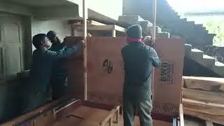 Hydraulic fitting box palank set up #carpenter #carpentry #wood #tranding #yt 