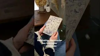Nachhaltiges #Notizbuch aus #Graspapier 💚🌿 #nachhaltig  #booktube #books #bulletjournal #notebook