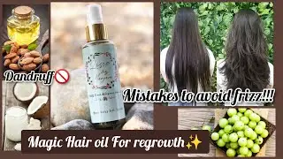 Organic Hair Oil for Dead & Weak Hair roots| Remove Ichy Scalp Dandruff| Increase Hair Volume 2x |