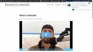 New Widget - Lesson Advanced Video - Elements for LifterLMS