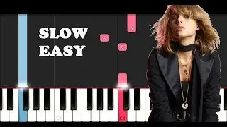 Taylor Swift - Delicate (SLOW EASY PIANO TUTORIAL)