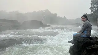 Barvi Dam River early morning view foggy climate #video #barvidam #badlapur @badlapurkr #nature 