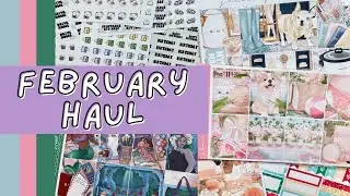✨FEBRUARY HAUL✨ ft. Mic Plans, Pink Diamond Planner Co, and Glam Planner!