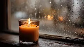 Cat TV 🌧️ Evening Rain & Candle Glow | Calm Window Visuals for Cats & Humans