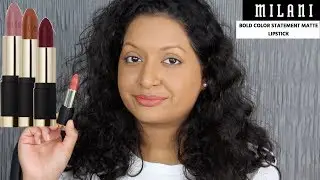 Milani Bold Color Statement Matte Lipsticks Review