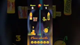 Mazza Vs Frooti #shorts #ytshortsindia #viralshort #viralvideo #subscribe #100