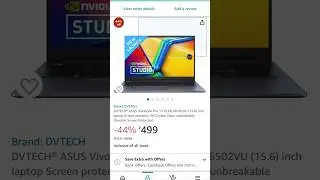 DVTECH&reg; ASUS Vivobook Pro 15 OLED K6502VU (15.6) inch laptop Flexible Screen Protector #ytshort