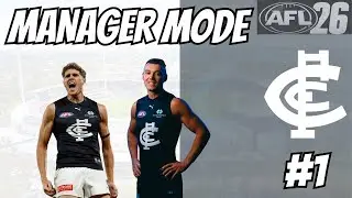 AFL 26 Management Mode Episode 1: We begin our journey at the Carlton Football Club