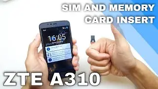 ZTE BLADE A310 &mdash; как вставить SIM-карту и карту Micro SD в ZTE
