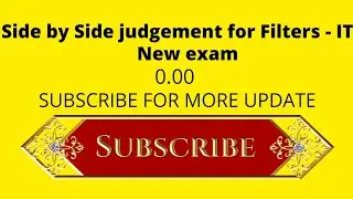 Side by Side judgement for Filters - IT Italian language 0.00 exam