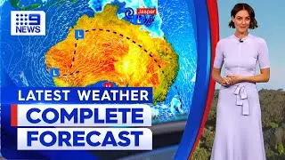 Australia Weather Update: Strong winds and heavy rain to continue | 9 News Australia
