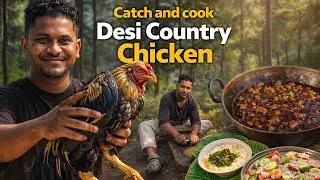 ଦେଶୀ କୁକୁଡ଼ା କୁ ଶିଳ-ବଟା ମସଲା👌😍How To Cook COUNTRY CHICKEN?🐔🐔DESI Style Homemade CHICKEN Curry.