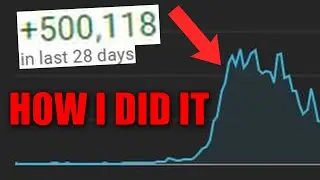 Gaining 500K SUBS in LESS THAN A MONTH