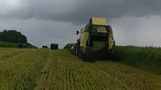 Enrubanage méteil bio en direct Bretagne 2019