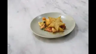 Rujak Buah -- Fruit in a spicy peanut sauce