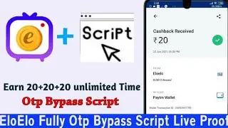 😱 EloElo otp Bypass Script without Number Unlimited Refer bypass Script ✔️
