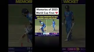 💔 same wicket, same Player l emotional memory of 2023 cricket World Cup final l Virat Kohli