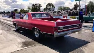 1971 El Camino drag racing at Famoso Raceway