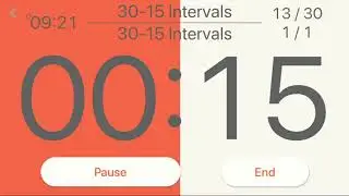 30 x (30 seconds - 15 seconds) intervals by Interval Timer: Custom Workout app
