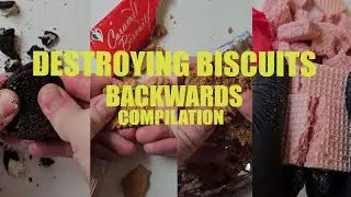 Oddly Satisfying Destruction: Destroying Biscuits Backwards - Compilation #1 ASMR (Relaxing)