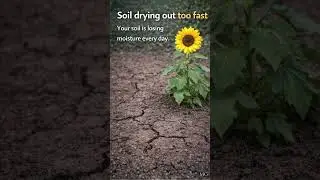 Soil drying out too fast #gardening #gardeningadvice #shorts