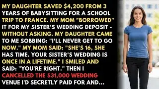 MY DAUGHTER SAVED $4,200 FROM 3 YEARS OF BABYSITTING FOR A SCHOOL TRIP TO FRANCE. MY MOM 