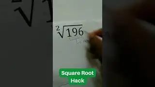 Square Roots Hack: How To Calculate Square Roots In Seconds! #shorts #arithmetictricks #mathstricks