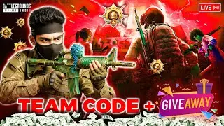🔥 BGMI Live Team Code 💪 | HUNTING CONQUEROR RANK PUSHERS 👑 | ASHIK is LIVE (Hindi)